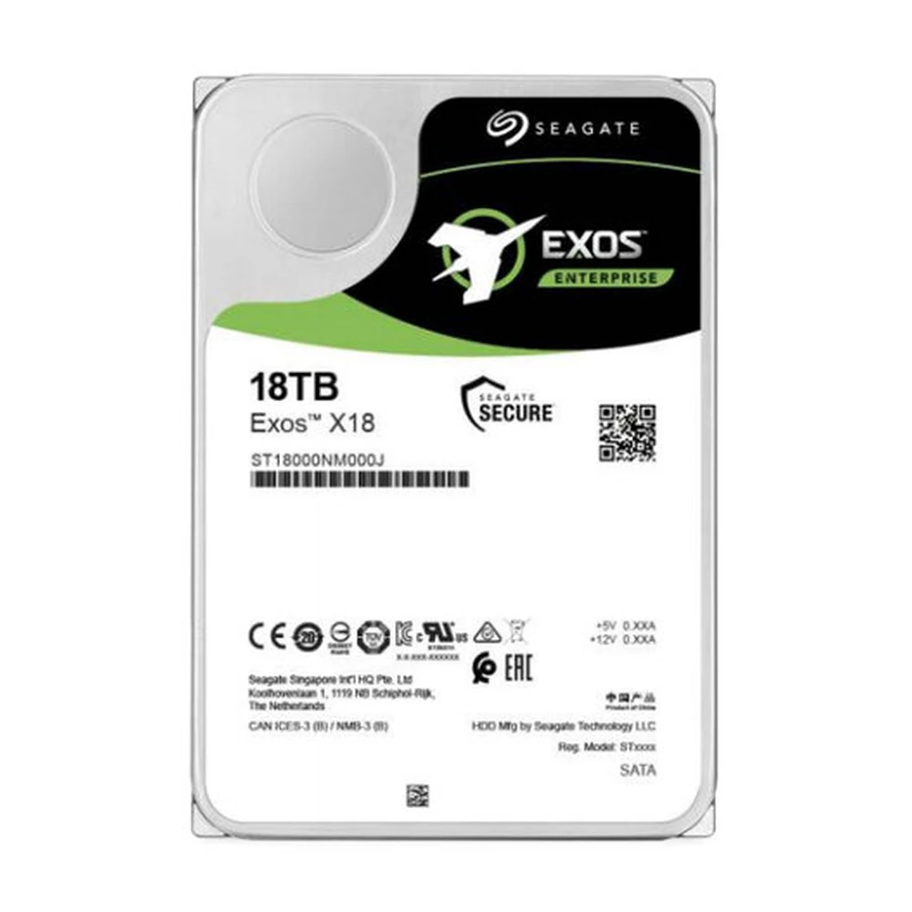 Disco Duro Seagate Exos X18 - 3.5" - 18TB - SATA 3 - 7200 RPM - ST18000NM000J Disco Duro Seagate Exos X18 - 3.5" - 18TB - SATA 3 - 7200 RPM - ST18000NM000J