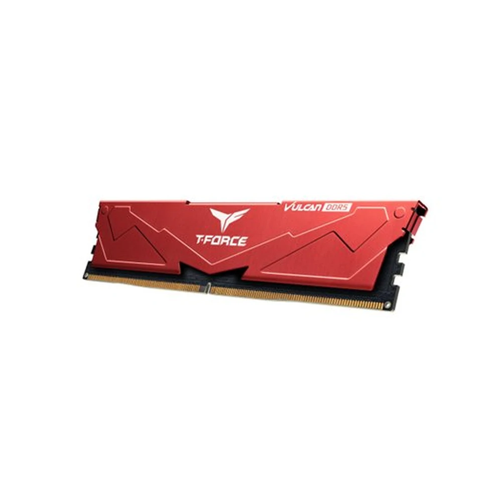 Memoria RAM TEAMGROUP T-FORCE VULCAN - DDR5 - 16GB - 5200MHz- UDIMM - Rojo - Para PC - FLRD516G5200HC40C01 Memoria RAM TEAMGROUP T-FORCE VULCAN - DDR5 - 16GB - 5200MHz- UDIMM - Rojo - Para PC - FLRD516G5200HC40C01