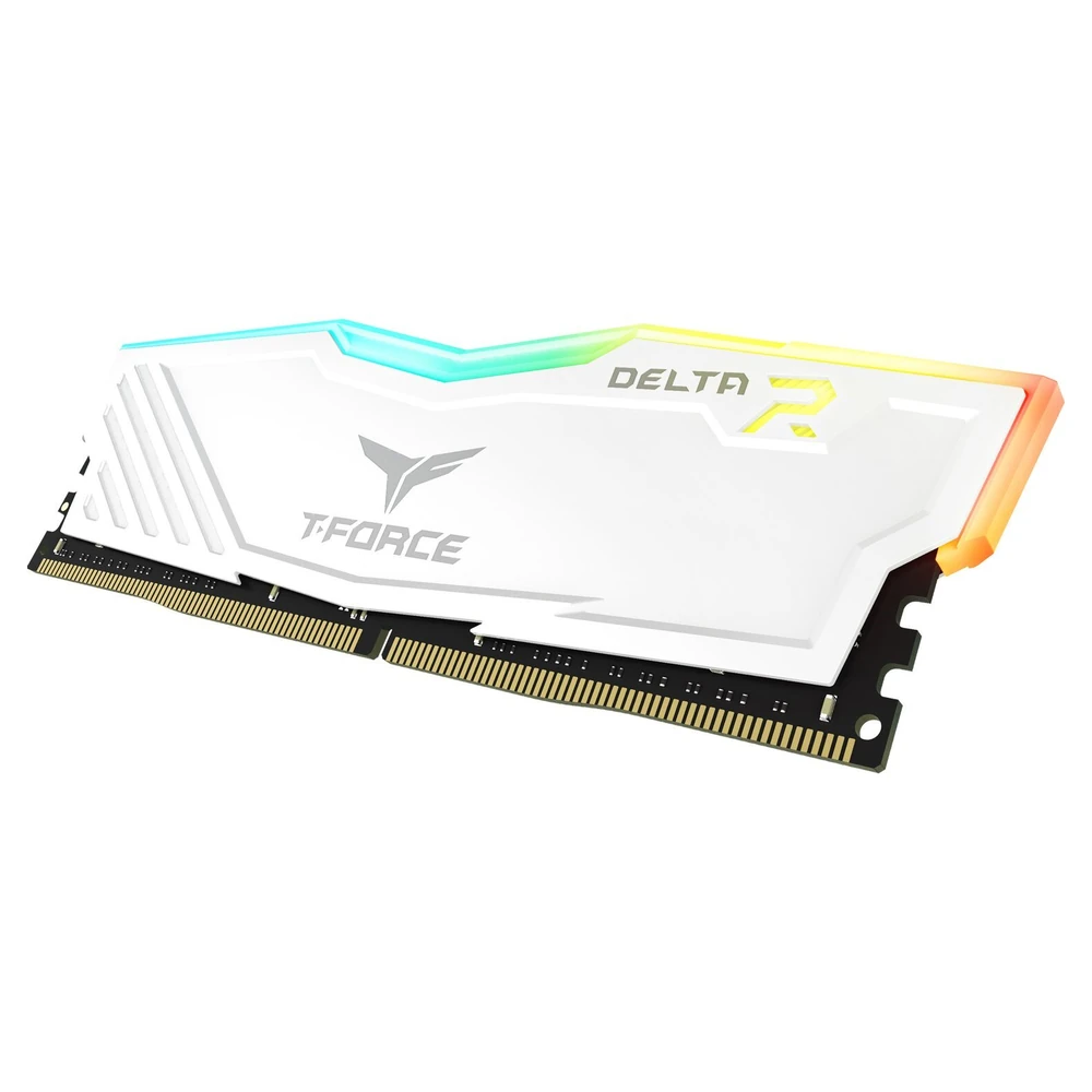 Memoria RAM TEAMGROUP T-Force Delta RGB - DDR4 - 16GB - 3600MHz - UDIMM - Para PC - Blanco - TF4D416G3600HC18J01 Memoria RAM TEAMGROUP T-Force Delta RGB - DDR4 - 16GB - 3600MHz - UDIMM - Para PC - Blanco - TF4D416G3600HC18J01