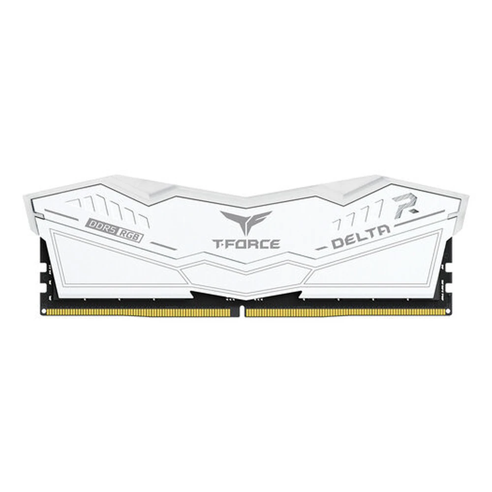 Memoria RAM TEAMGROUP T-Force Delta RGB - DDR5 - 32GB - 5200MHz - U-DIMM - Blanco - Para PC - FF4D532G5200HC40C01 Memoria RAM TEAMGROUP T-Force Delta RGB - DDR5 - 32GB - 5200MHz - U-DIMM - Blanco - Para PC - FF4D532G5200HC40C01