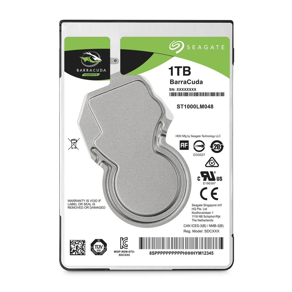 Disco Duro Interno Seagate BarraCuda - 2.5" - 1TB - SATA 3 - 5400 RPM - ST1000LM048 Disco Duro Interno Seagate BarraCuda - 2.5" - 1TB - SATA 3 - 5400 RPM - ST1000LM048